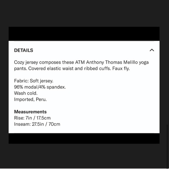 ATM Micromodal Super Soft Yoga Pants in Black. - Picture 7 of 8